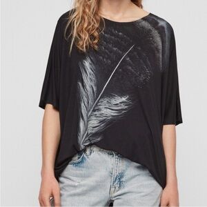 ALL SAINTS OS FEATHER DREAMS TEE